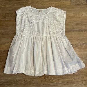Roolee White Eyelet Top
